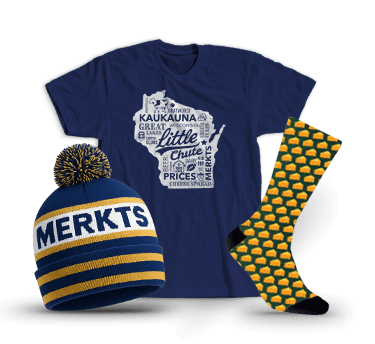 Cool and comfy Wisconsin Cheese apparel