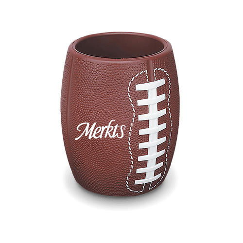 Merkts Cheese Football Can Cooler